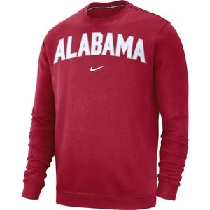 NIKE Crimson ALABAMA Crimson Tide Fleece Sweatshirt NEW NWT Small